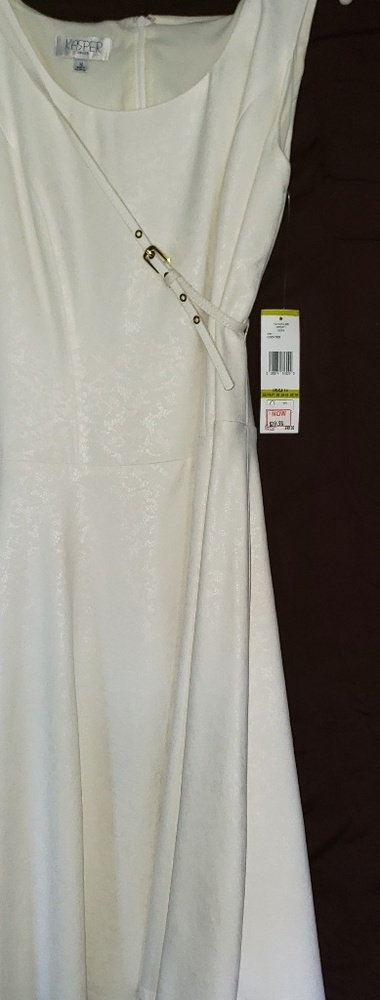 Ivory Sleeveless Kasper Dress